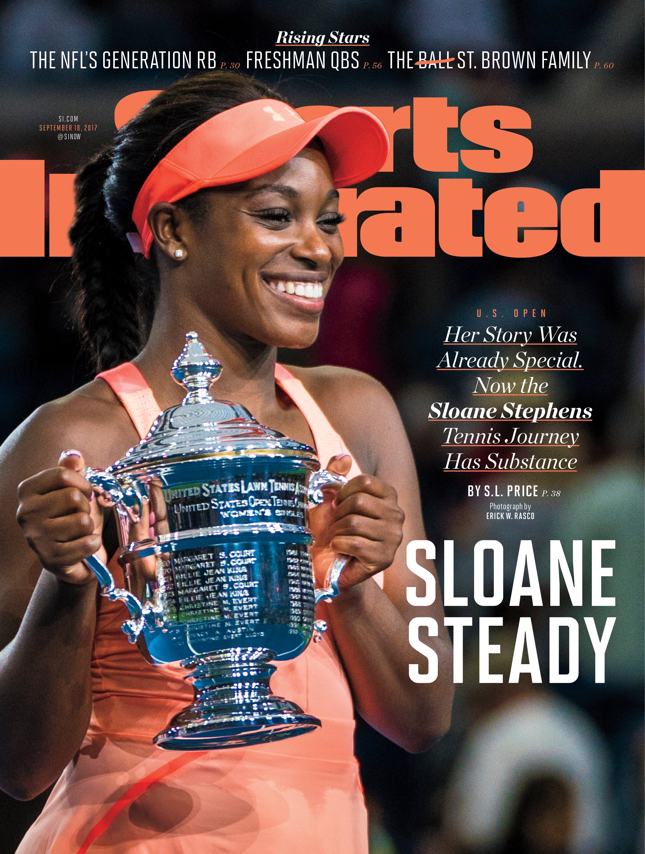 Tennis Star Sloane Stephens Celebrates US Open Win With 'Sports Illustrated' Cover
